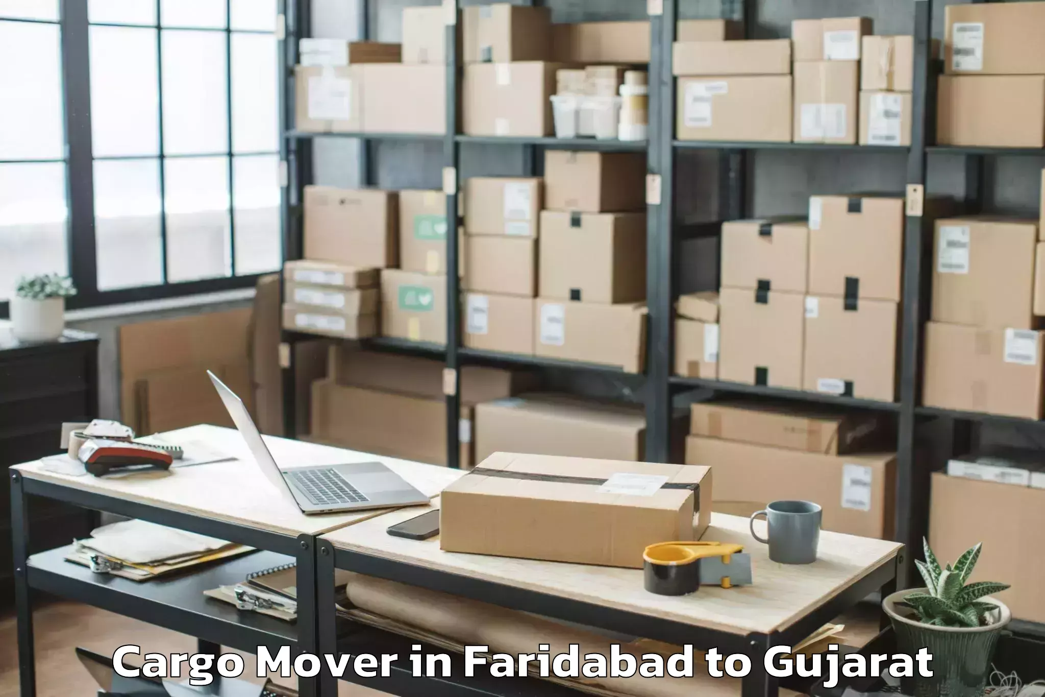 Trusted Faridabad to Garbada Cargo Mover